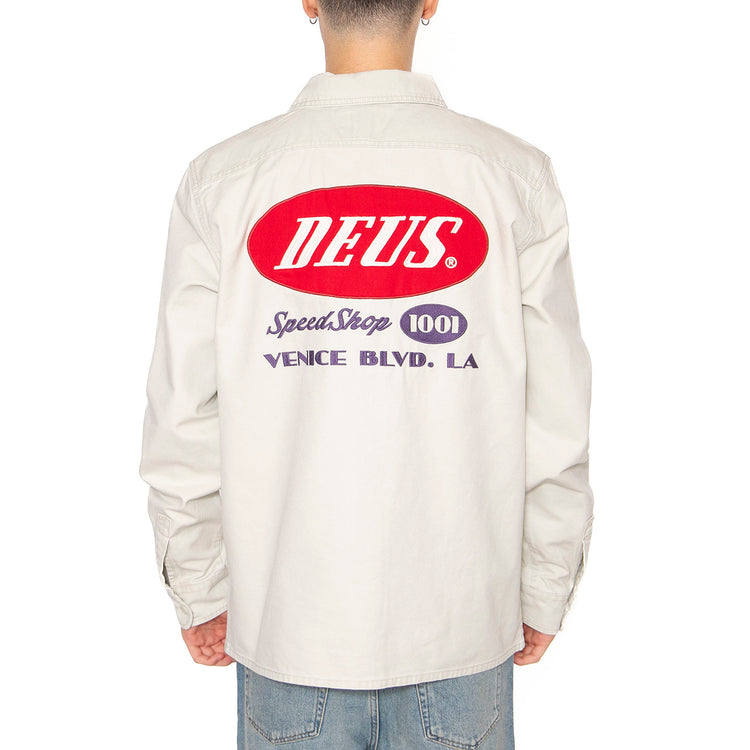 Tin Lizzie Shirt Dirty White - Camicia Uomo Beige DMP255932_DWH . DEUS EX MACHINA 