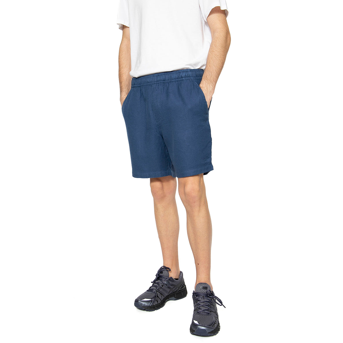 Redwald Textured Waf Cold Metal - Bemruda Uomo Blu F4HSF005436 . FARAH 