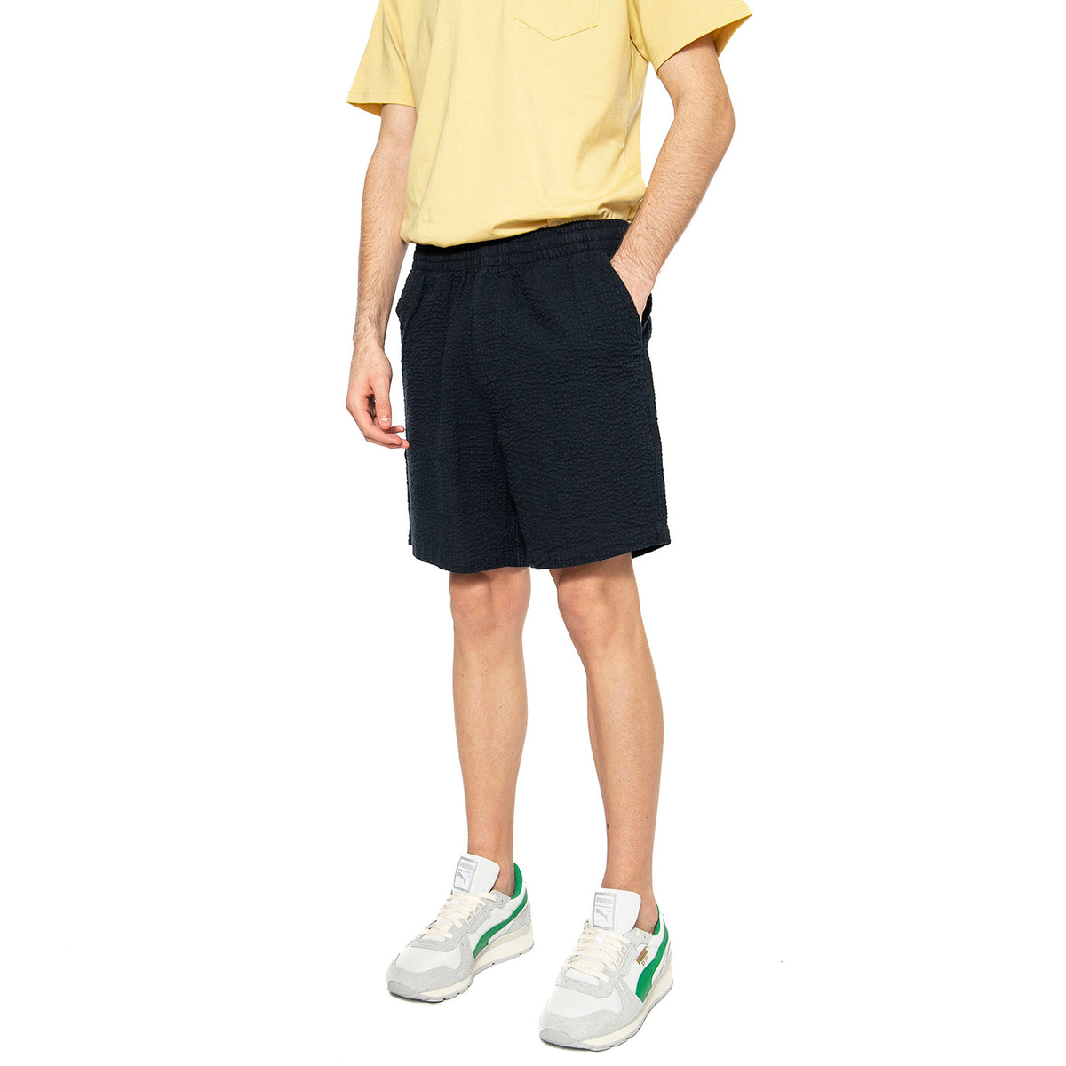 Redwald Seersucker Short True Navy - Bermuda Uomo Blu F4HSF008412 . FARAH 