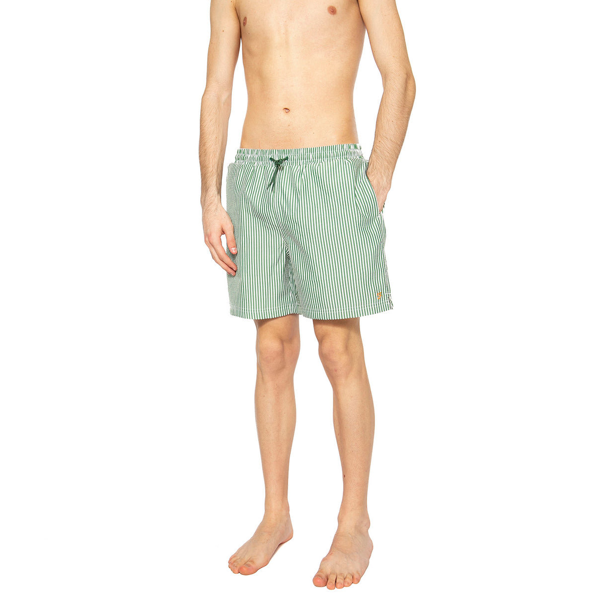 Colby Seersucker F Green Meadow - Costume da Bagno Uomo Multicolore F4SSE078387 . FARAH 