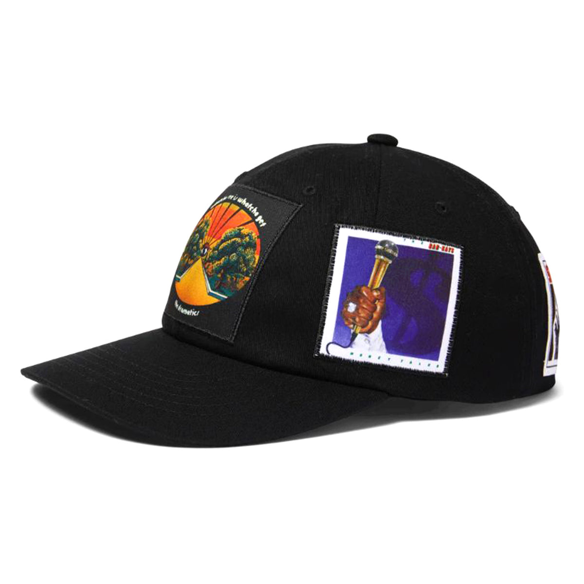 Stax Patches Snapback Black - Cappellino con Visiera Nero HT00847-BLACK . HUF 