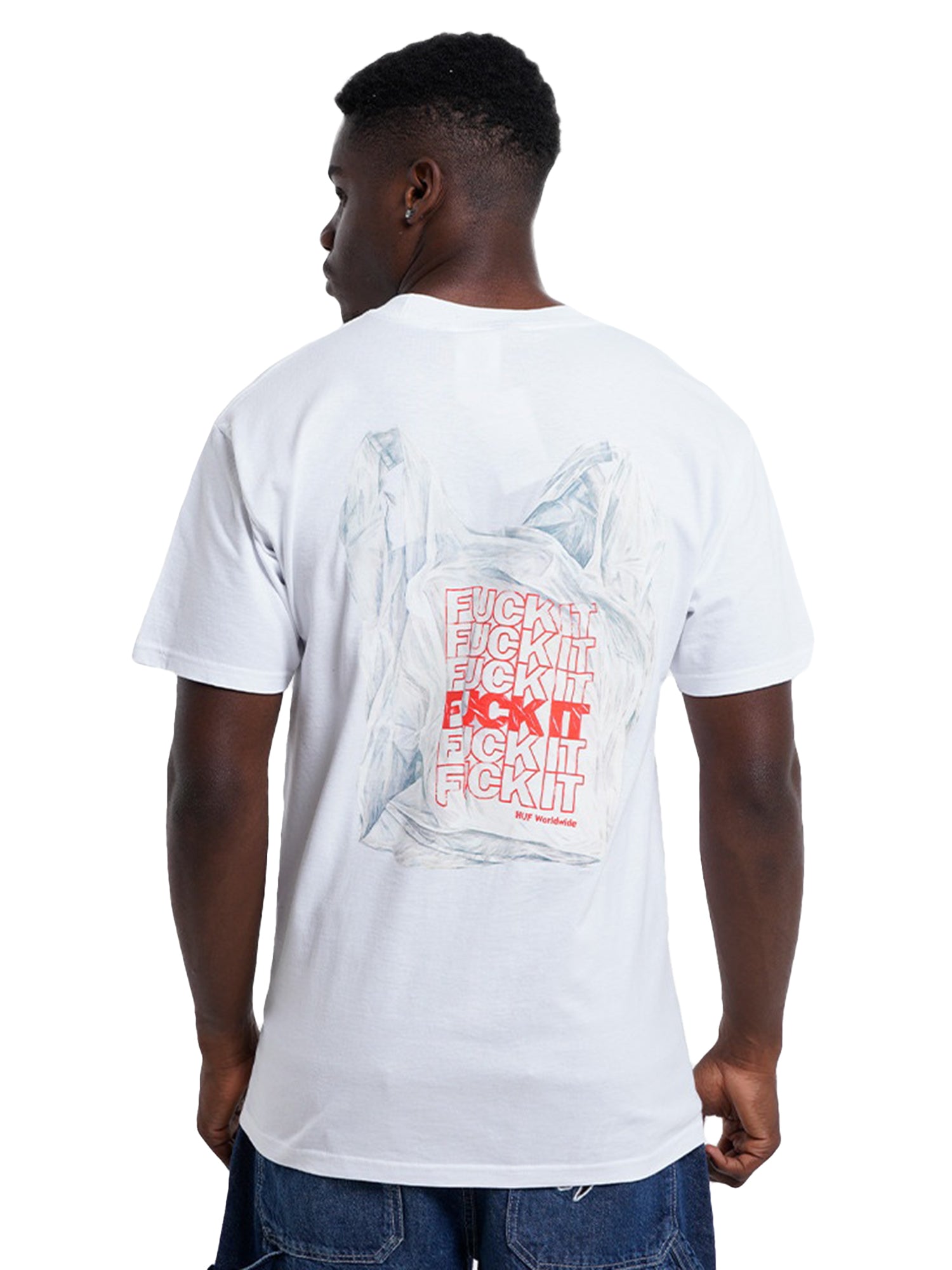 HUF MERIDA T-SHIRT WHITE - Maglietta Girocollo Uomo Bianca TS02410-WHITE . HUF 