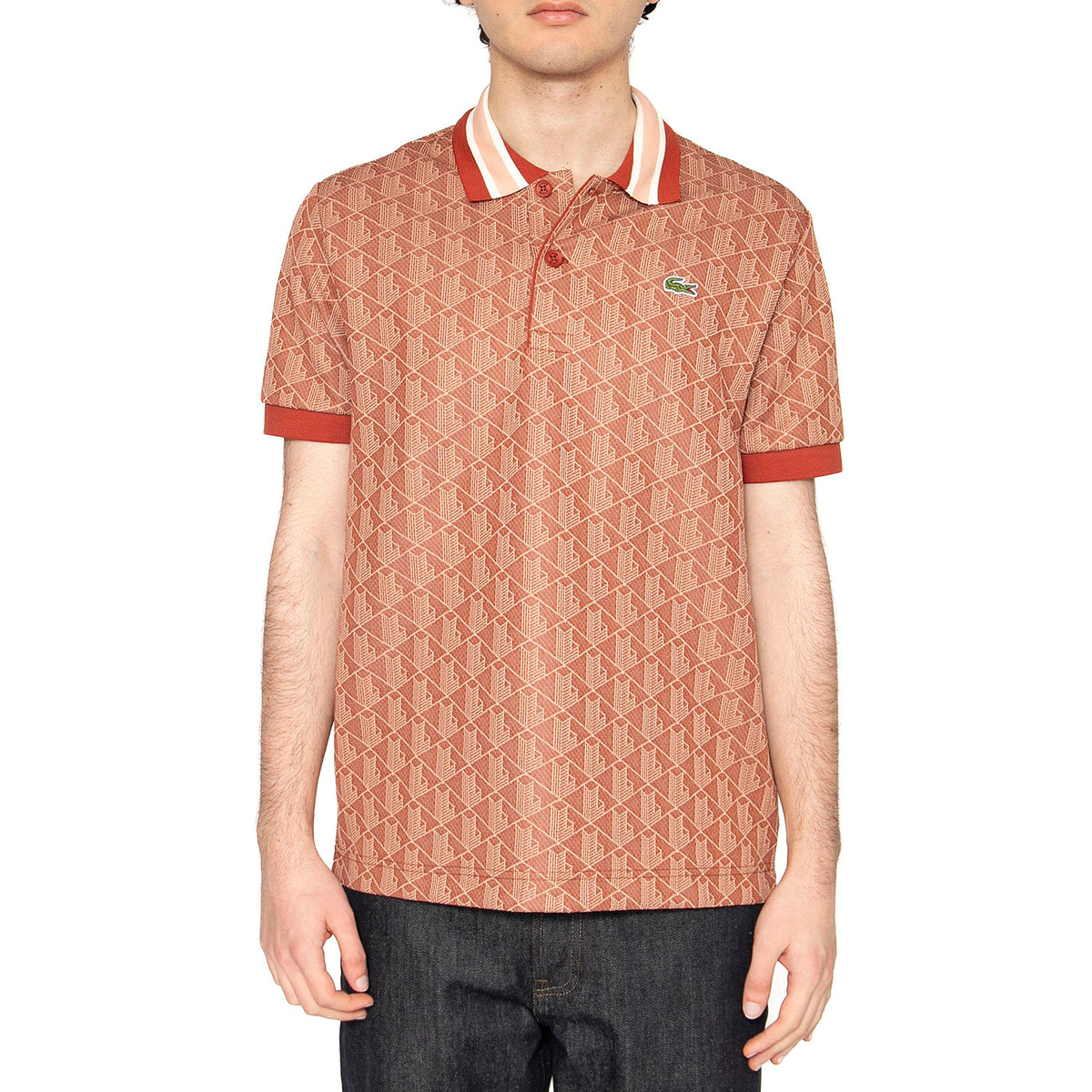 Maglietta M/C GTI Brown Polo Shirt - Polo Uomo Marrone DH1417-GTI . LACOSTE 