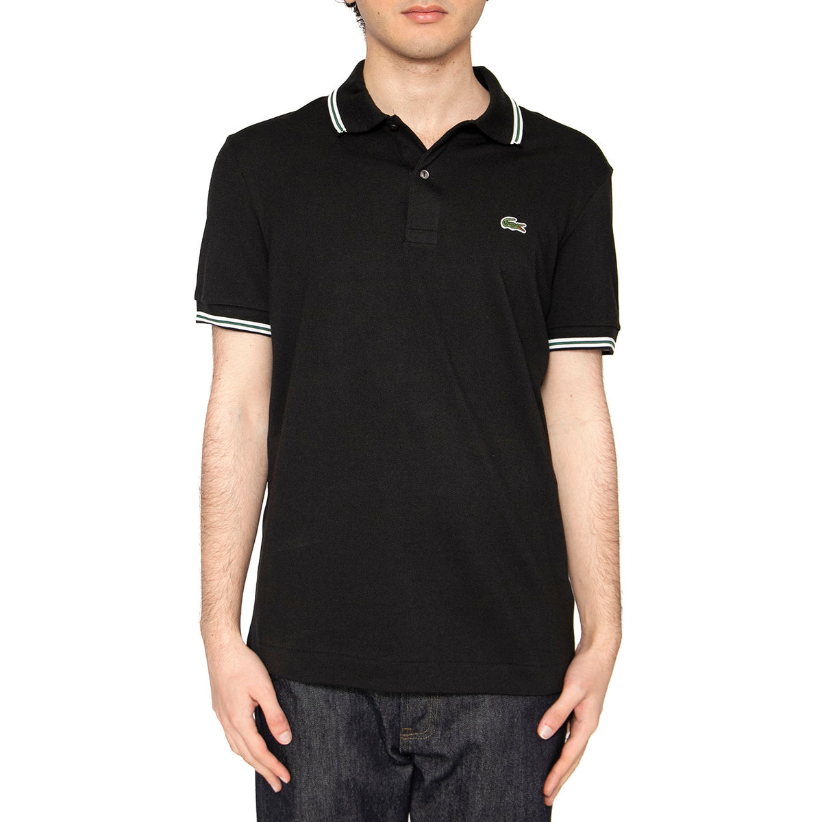 Maglietta M/C 031 Black Polo Shirt - Polo Uomo Nera PH9875-031 . LACOSTE 