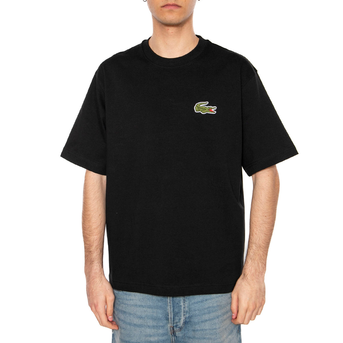 T-Shirt 031 Unisex Black - Maglietta Girocollo Uomo Nera TH2745-031 . LACOSTE 
