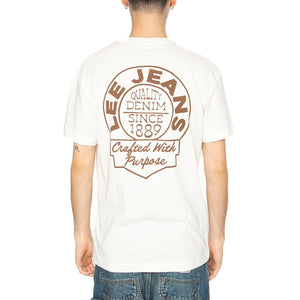 Relaxed Tee Ecru - Maglietta Girocollo Uomo Bianca 112364544 . LEE 