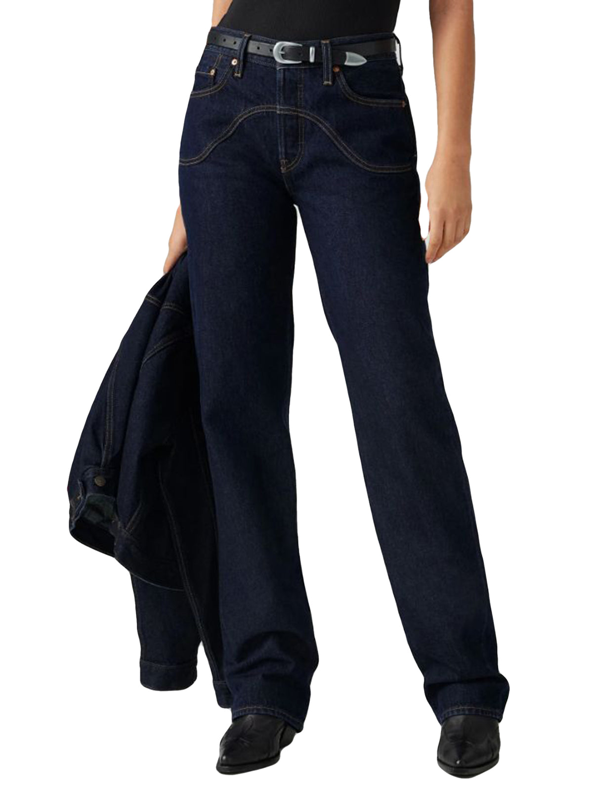 501 '90S WESTERN DEEP BREATH - Jeans Donna Blu Scuro 001V3-0000 . LEVIS 