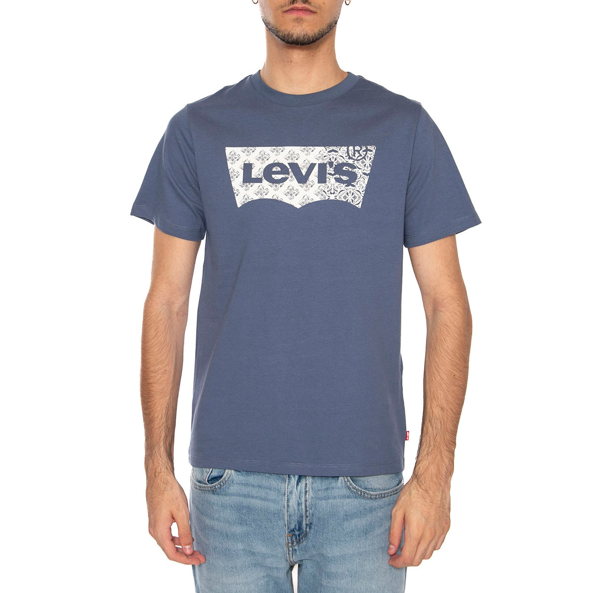 Classic Graphic Tee Blue - Maglietta Girocollo Uomo Blu 22491-1812 . LEVIS 