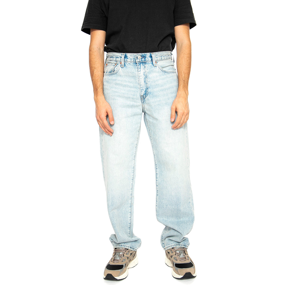 568 Losse Straight Baby Blue Essentials - Pantaloni Denim Jeans Uomo Blu 29037-0062 . LEVIS 