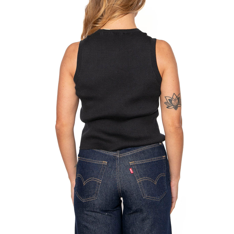 Tulip Tank Anthracite Night - Canotta Donna Blu A8454-0004 . LEVIS 