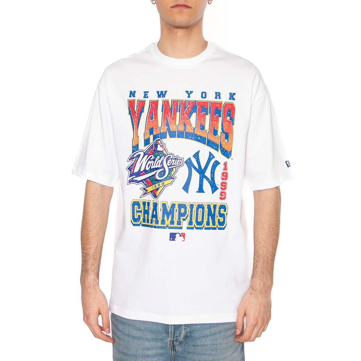 MLB World Series OS Tee New York Yankees White -  Maglietta Girocollo Uomo Bianca 60667817 . NEW ERA 