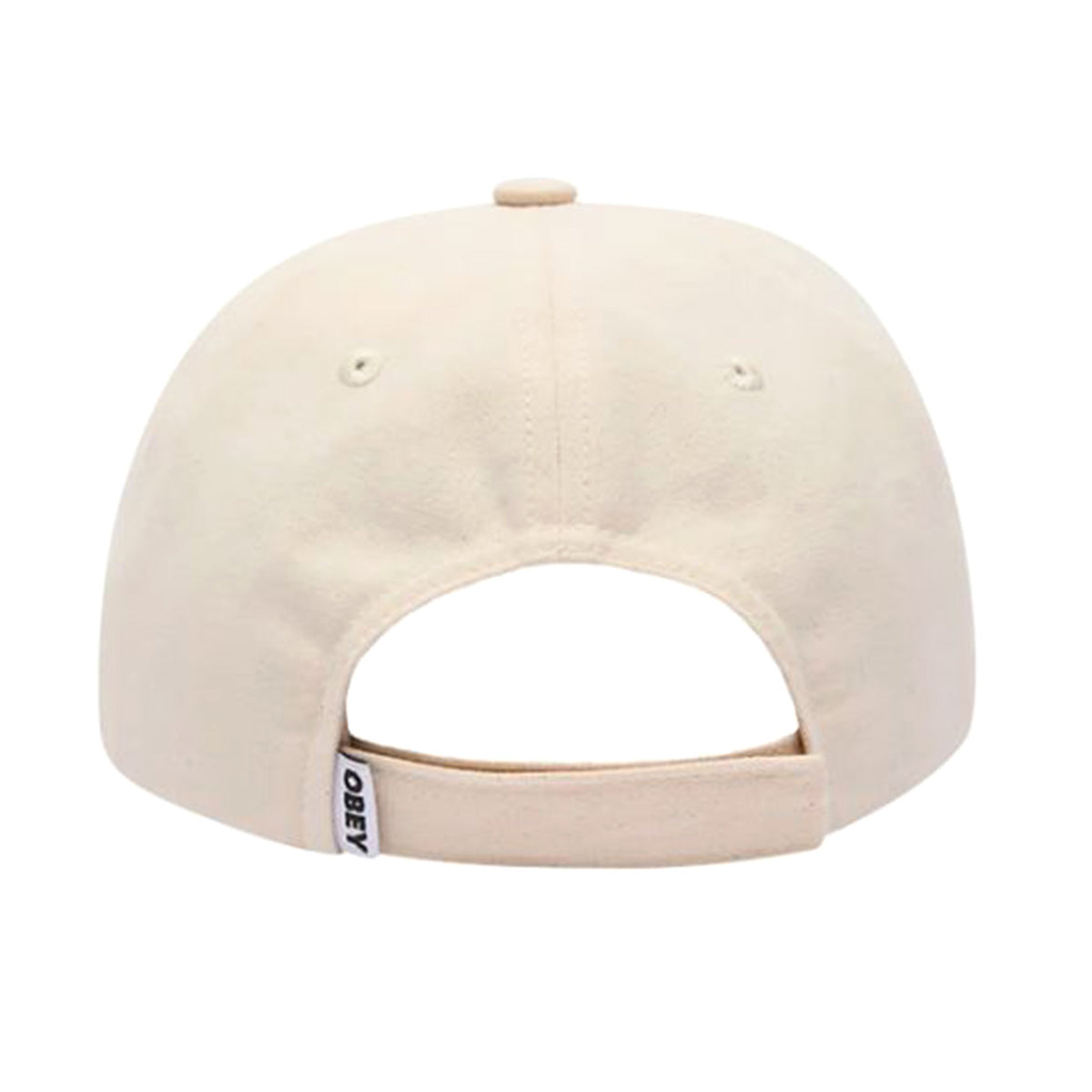 Obey Jot 6 panel Velcro Back unbleached - Cappellino con Visiera Beige 100580405-UBL . OBEY 