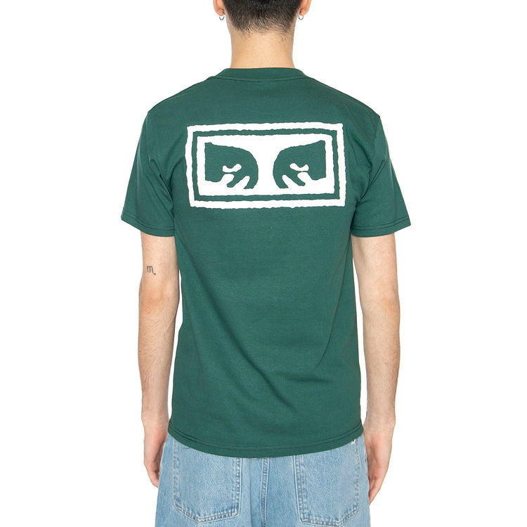 Obey Eyes 3 Tee Rain Forest - Maglietta Girocollo Uomo Verde 165261826-RFR . OBEY 
