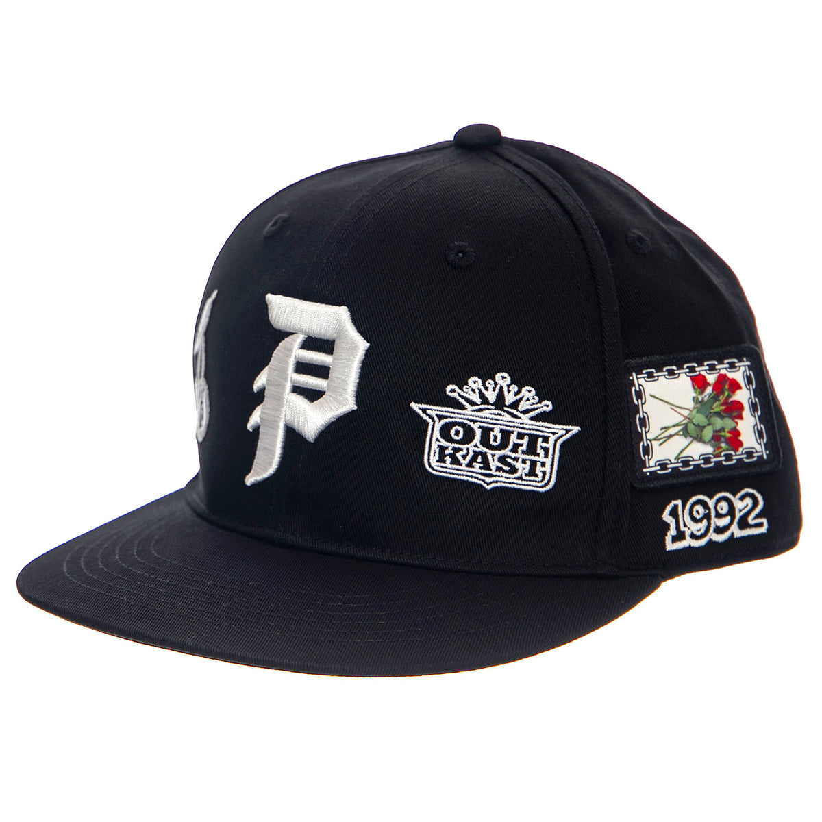 Primitive Jackson Snapback Black - Cappellino con Visiera Nero PA424H09-BLK . PRIMITIVE 