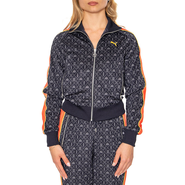 Road To Unit AOP Track Jacket Dark New Navy AOP - Felpa con Zip Donna Multicolore 629792-16 . PUMA 