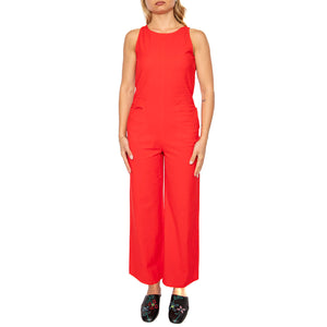 Fiery Red Adriana Jumpsuit - Tuta Donna Rossa WJS00110-RED . THINKING MU 