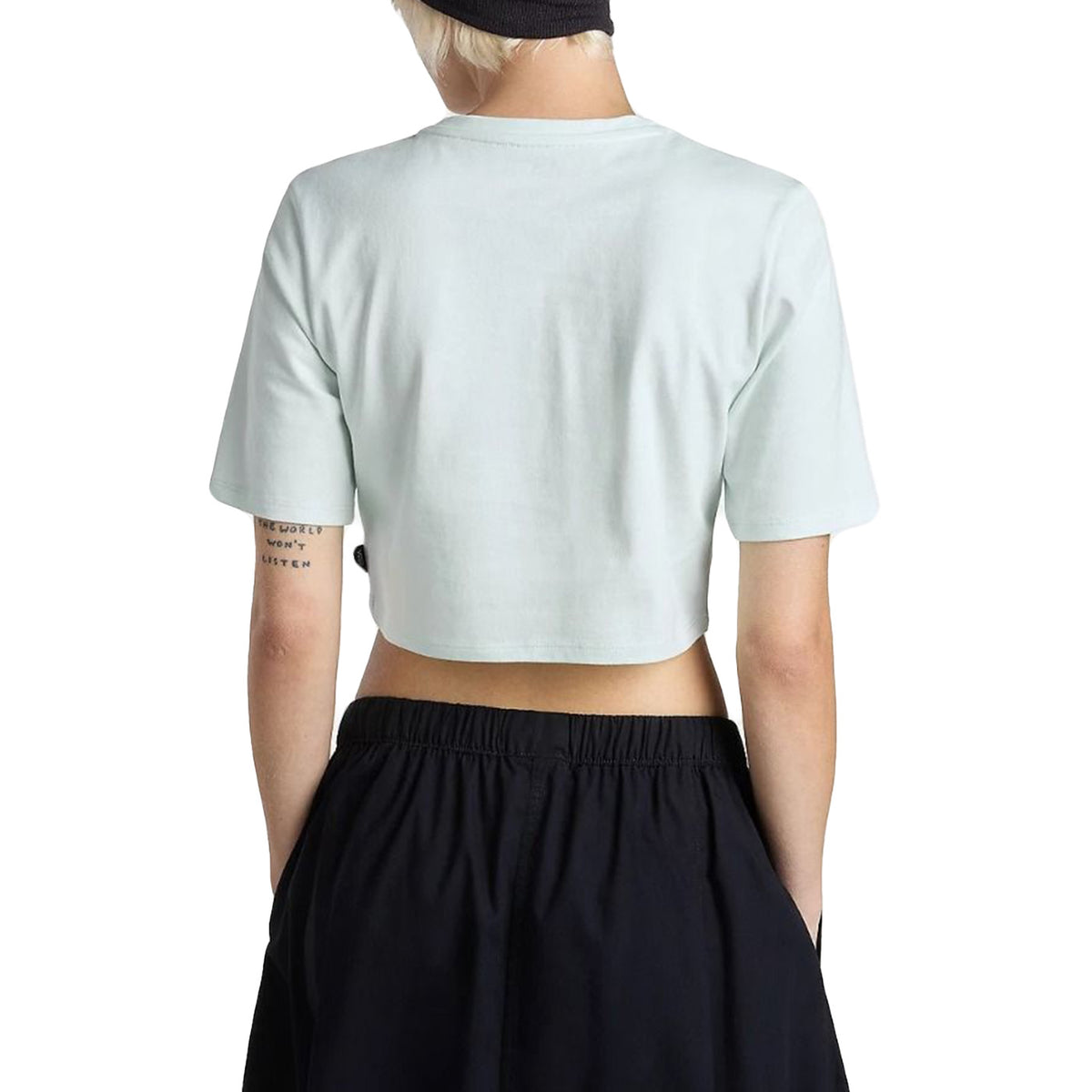 FLYING V CREW CROP II HINT OF MINT - Maglietta Girocollo Cropped Donna Verde VN000GFFRNE1 . VANS 