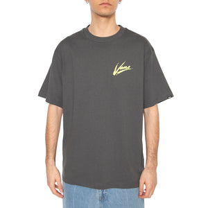Dettori Loose SS Asphalt / Shadow Lime - Maglietta Girocollo Uomo Grigia VN000K42EBA1 . VANS 