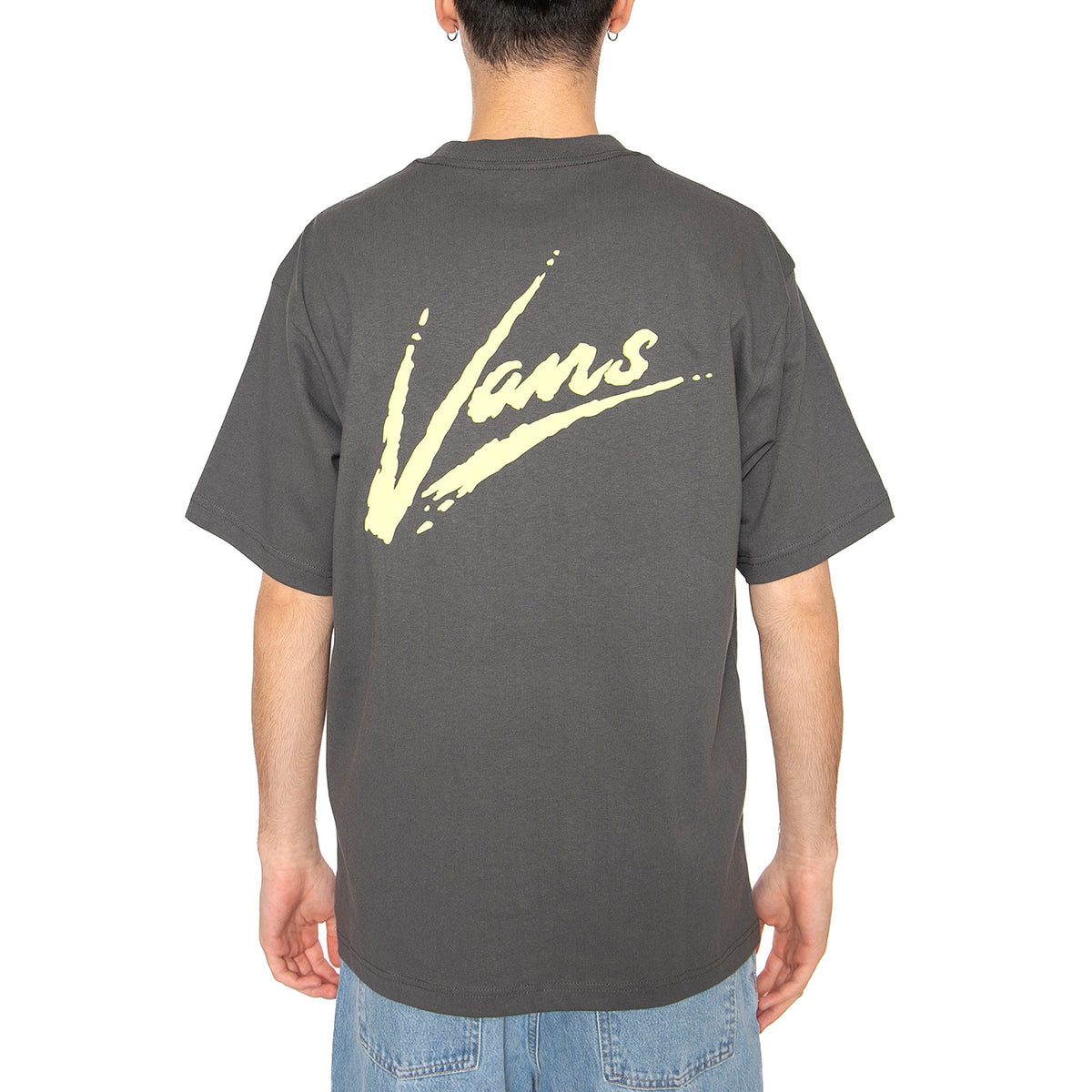 Dettori Loose SS Asphalt / Shadow Lime - Maglietta Girocollo Uomo Grigia VN000K42EBA1 . VANS 