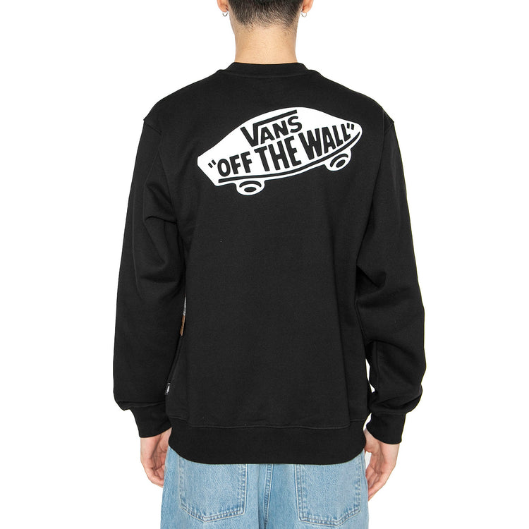 Style 76 II Loose Ft Crew Black / White - Felpa Girocollo Uomo Nera VN000P52Y281 . VANS 