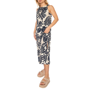 Vestido largo floral Filodendro - Abito Donna Multicolore 51W/11208 . WILD PONY 
