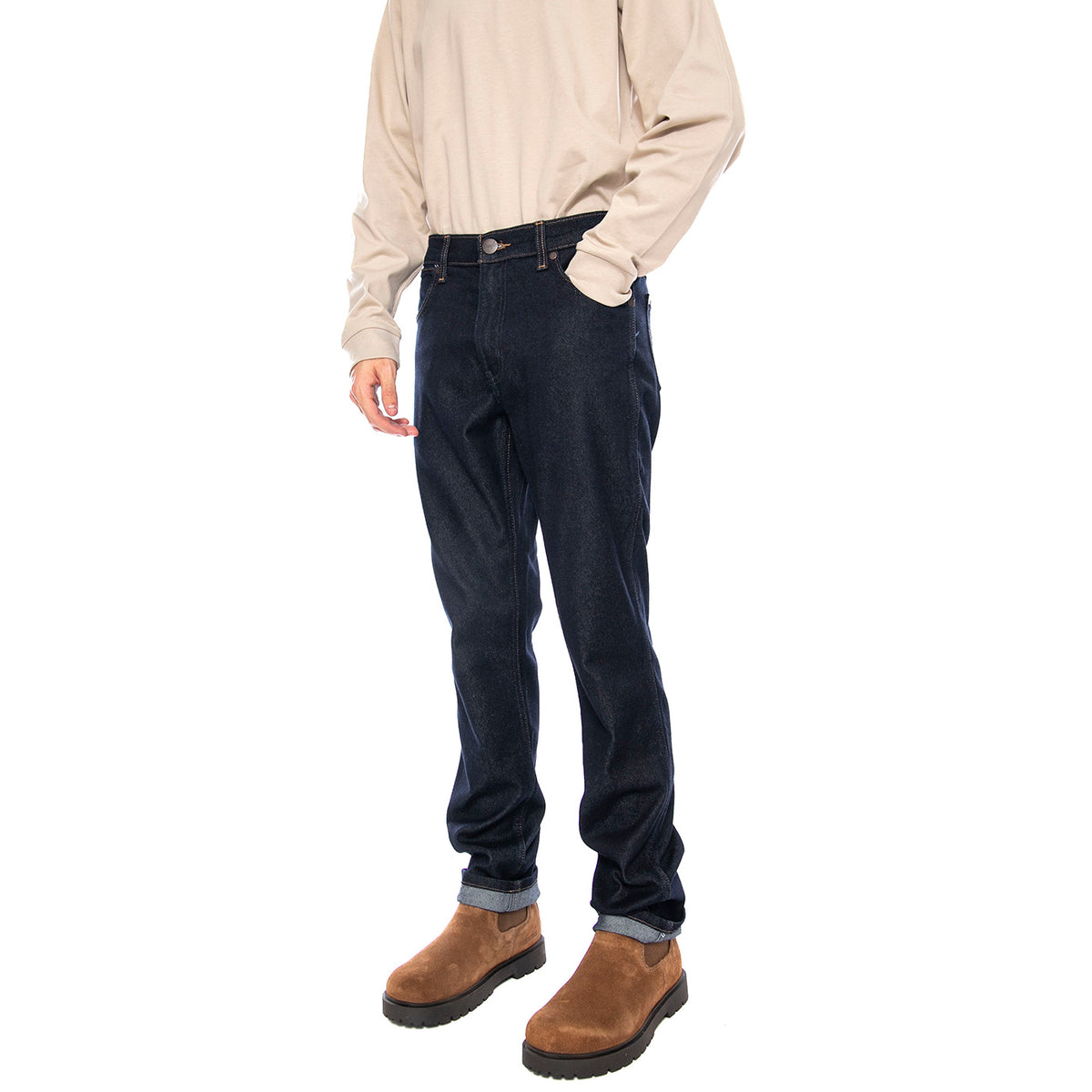 Greensboro Moonlight Rinse Blue - Pantaloni Denim Jeans Uomo Blu 112362557 . WRANGLER 