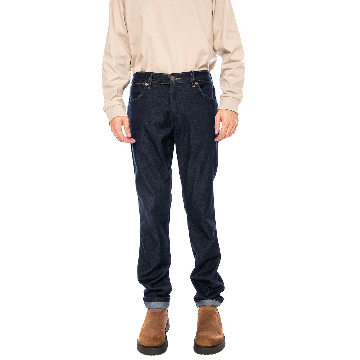 Greensboro Moonlight Rinse Blue - Pantaloni Denim Jeans Uomo Blu 112362557 . WRANGLER 