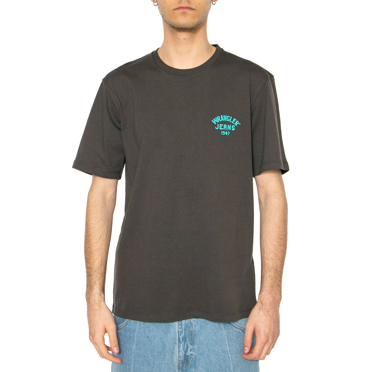 Small Logo Tee Faded Black - Maglietta Girocollo Uomo Nera 112362800 . WRANGLER 