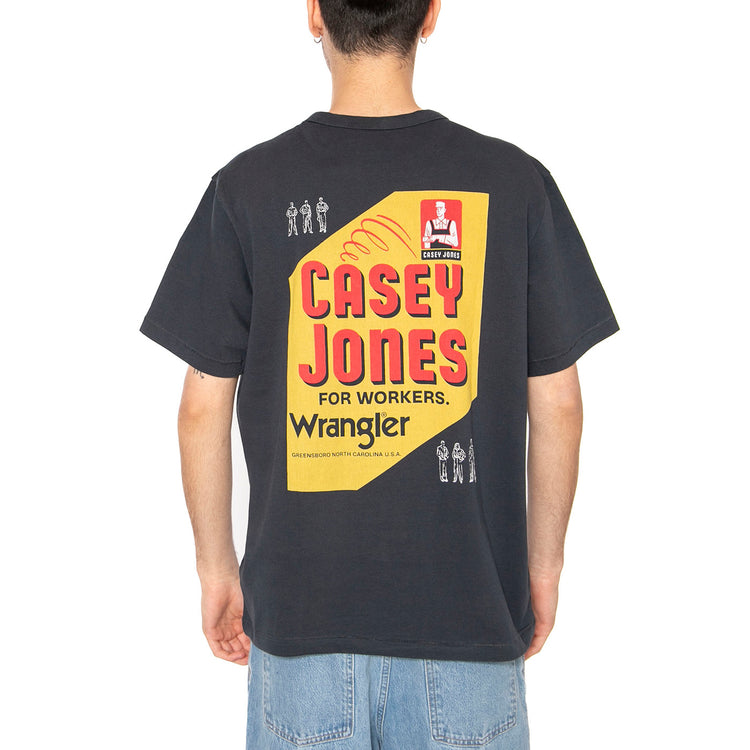 CJ Graphic Tee Dark Navy - Maglietta Girocollo Uomo Blu 112362801 . WRANGLER 