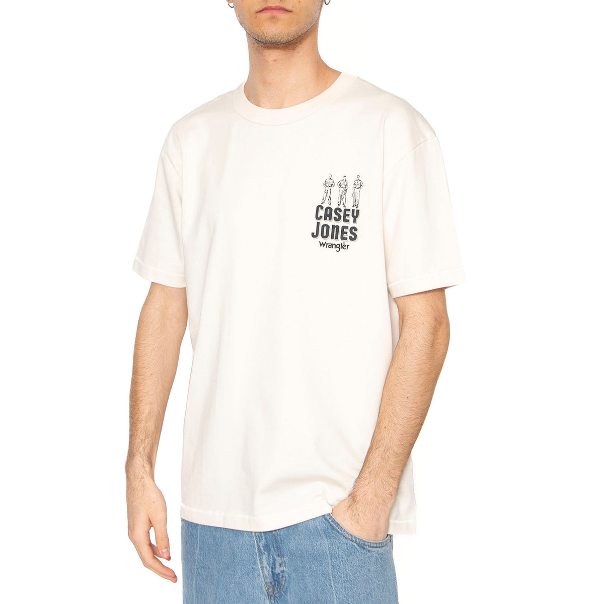 CJ Graphic Tee Vintage White - Maglietta Girocollo Uomo Bianca 112362910 . WRANGLER 