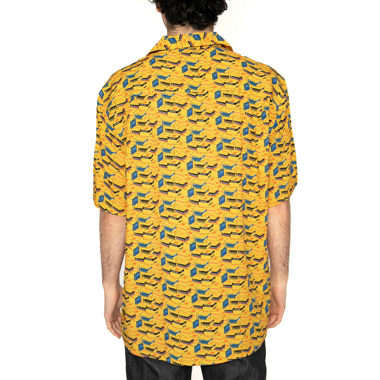 Kodak Film Aloha Shirt Yellow - Camicia Maniche Corte Uomo Multicolore 3311-YELLOW . BRAVA FABRICS 