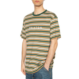 Hilt Alpha Line S/S Knit - Maglietta Girocollo Uomo Multicolore 02960-PNGBB . BRIXTON 