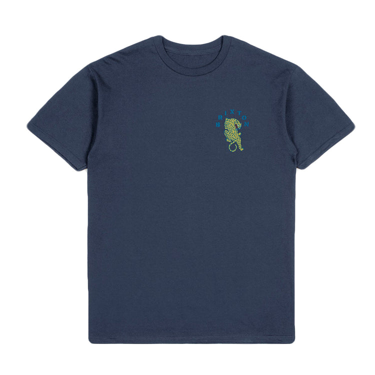 SEEKS S/S TEE WASHED NAVY - Maglietta Girocollo Uomo Blu 17081-WANAV . BRIXTON 