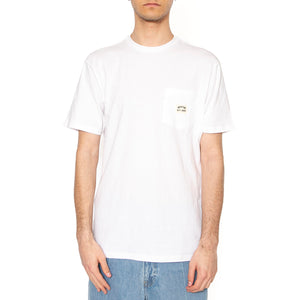 Woodburn S/S Tlrt Pkt Tee - Maglietta Girocollo Uomo Bianca 17084-WHITE . BRIXTON 