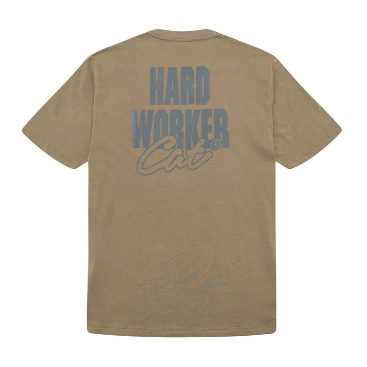 WORKER T-SHIRT MILITARY OLIVE - Maglietta Girocollo Uomo Verde 6010134-12365 . CAT 