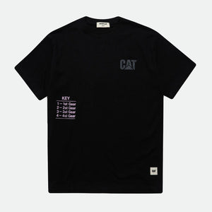RIMPULL T-SHIRT BLACK - Maglietta Girocollo Uomo Nera 6010152-10158 . CAT 