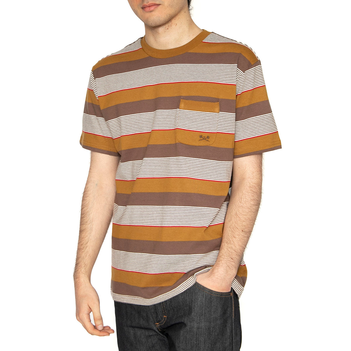 Farfield Tee Multicolored - Maglietta Girocollo Uomo Multicolore 311000111-TAU . DARK SEAS 