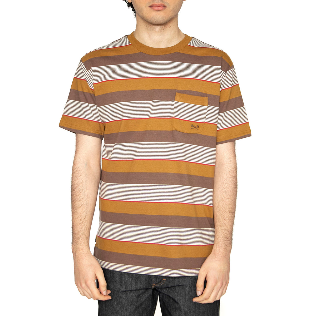 Farfield Tee Multicolored - Maglietta Girocollo Uomo Multicolore 311000111-TAU . DARK SEAS 