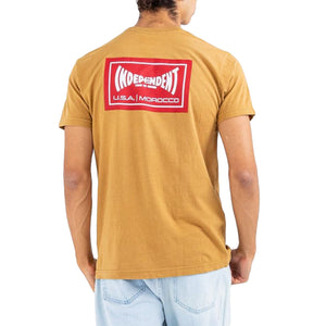 INDY WASH TEE TOBACCO - Maglietta Girocollo Uomo Marrone 4137000909-258 . ETNIES 