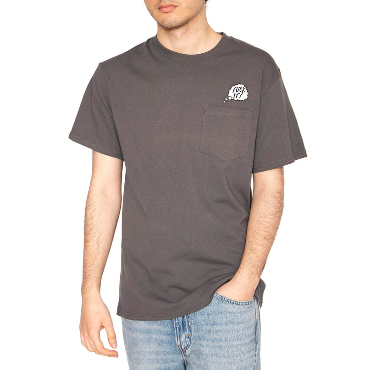 In The Pocket S/S Tee Grey - Maglietta Girocollo Uomo Grigia TS01723-CHARC . HUF 