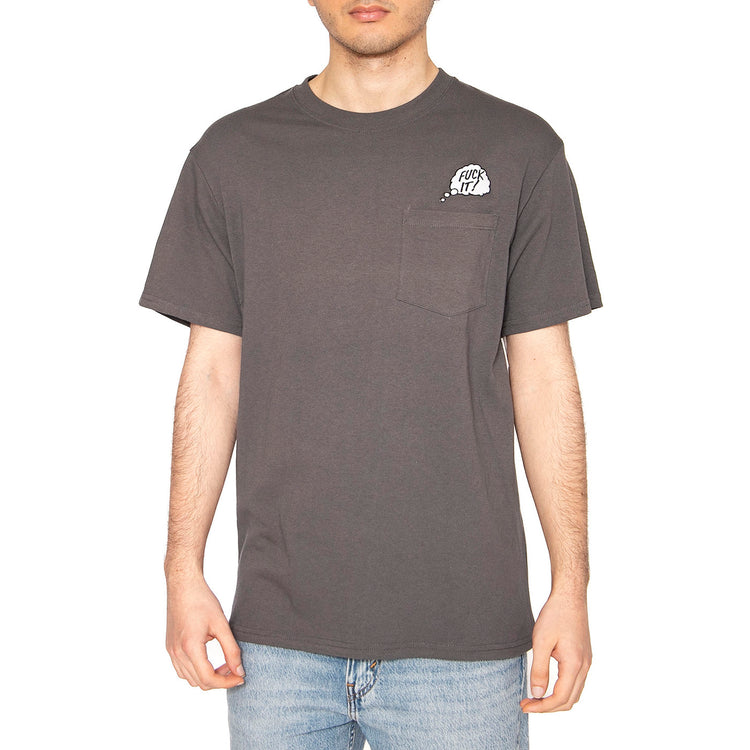 In The Pocket S/S Tee Grey - Maglietta Girocollo Uomo Grigia TS01723-CHARC . HUF 