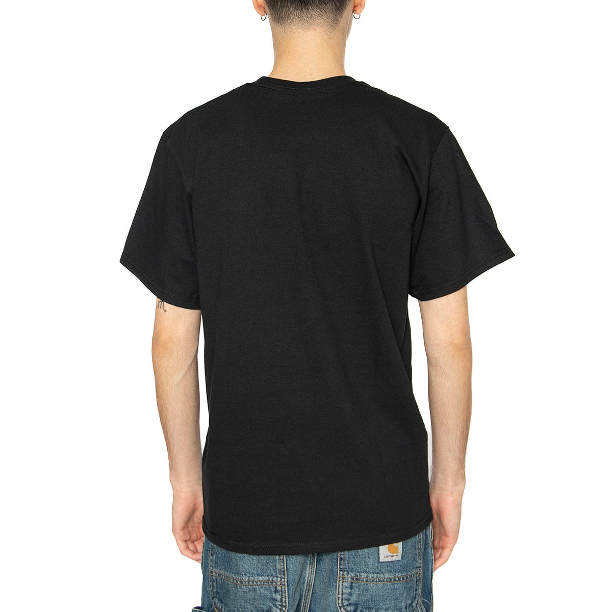 Dirty Water Dog S/S Tee - Maglietta Girocollo Uomo Nera TS01732-BLACK . HUF 