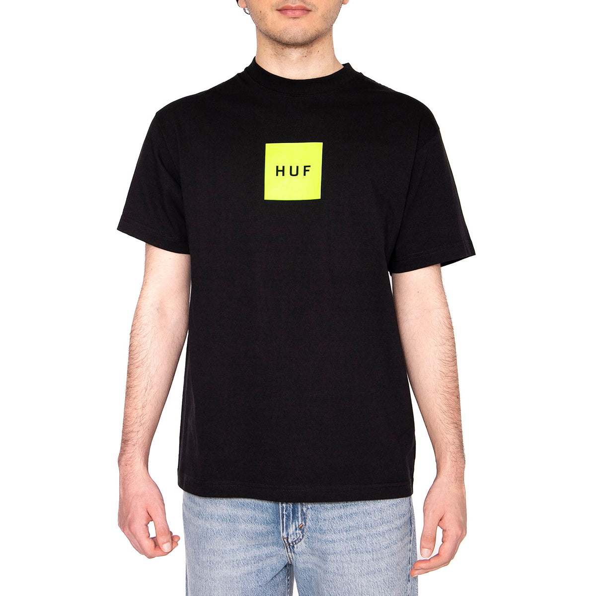 Huf Set Box S/S Tee Black - Maglietta Girocollo Uomo Nera TS01954-BLACK . HUF 
