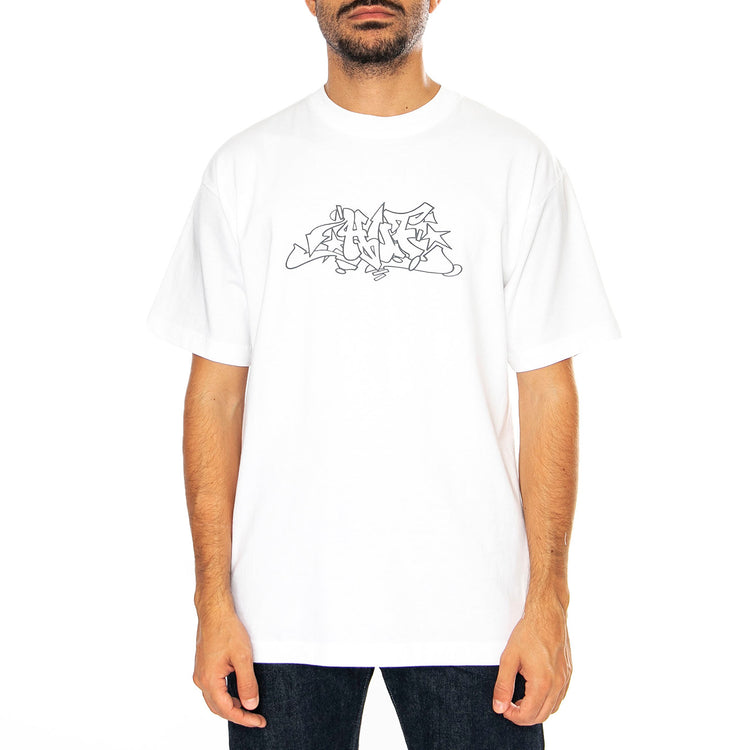 Outline SS Tee White - Maglietta Girocollo Uomo Bianca TS02288-WHITE . HUF 