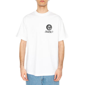 Rim & Wheel Inc S/S Tee - Maglietta Girocollo Uomo Bianca TS02304-WHITE . HUF 