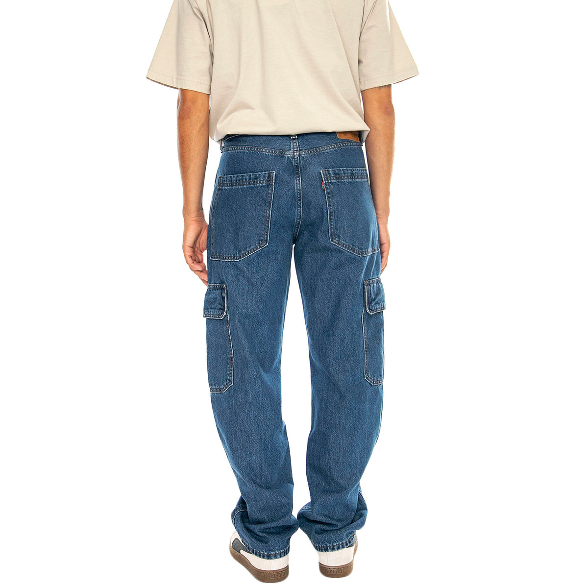 568 LOOSE STRAIGHT CARGO GET INVOLVED T2 BLUE - Pantaloni Denim Jeans Uomo Blu 000LP-0000 . LEVIS 