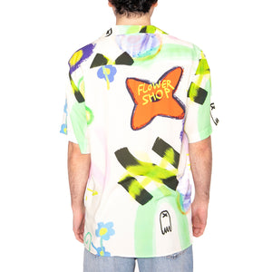 Flower Shop Viscose Shirt - Camicia Maniche Corte Uomo Multicolore 7005-44-7005-44 . OAS 