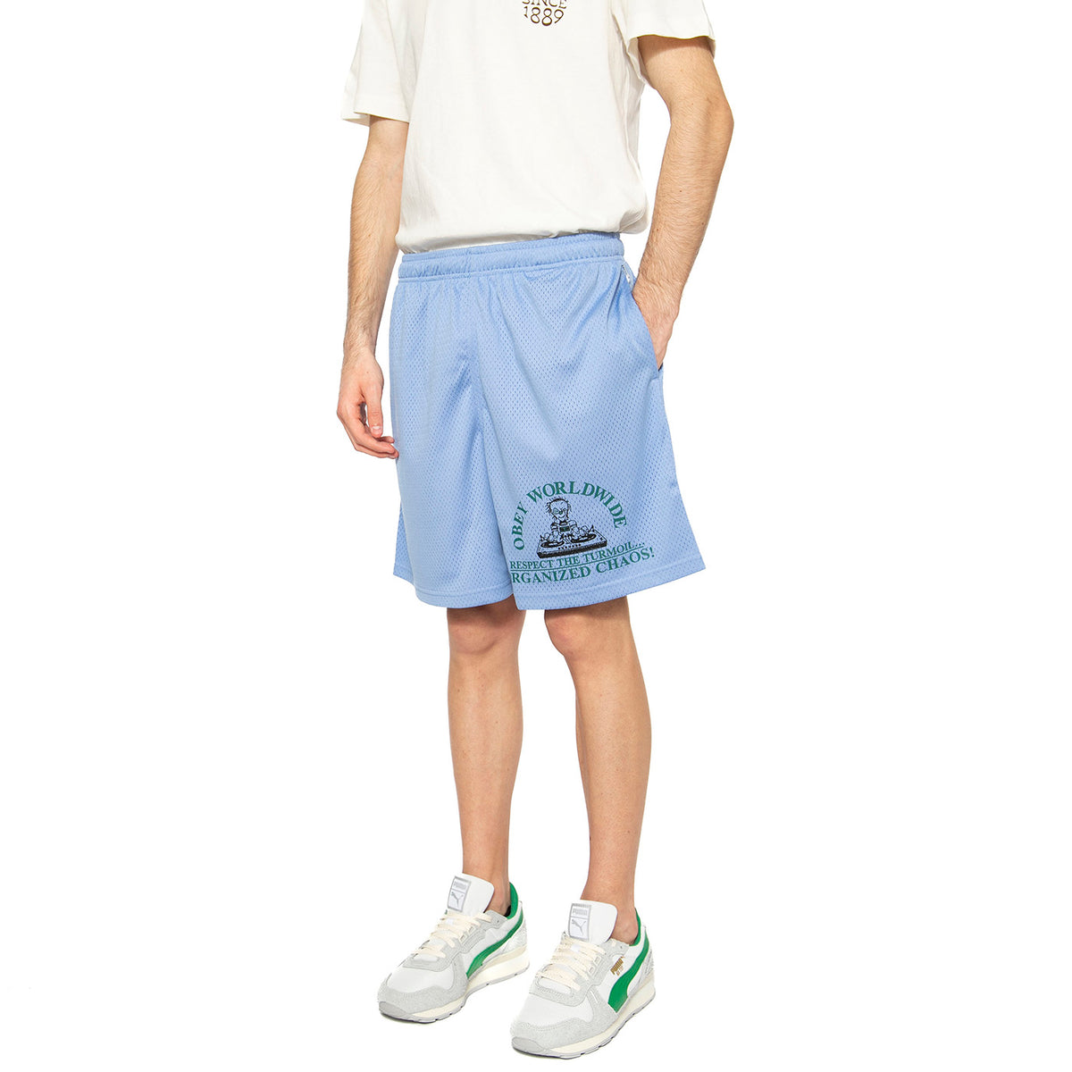 Big Wig Vero Mesh Short - Bermuda Uomo Blu 172120112-HDR . OBEY 