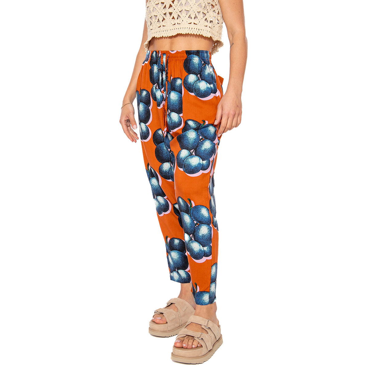 Blueberries Pant - Pantaloni Donna Muticolore 242000108-BWM . OBEY 