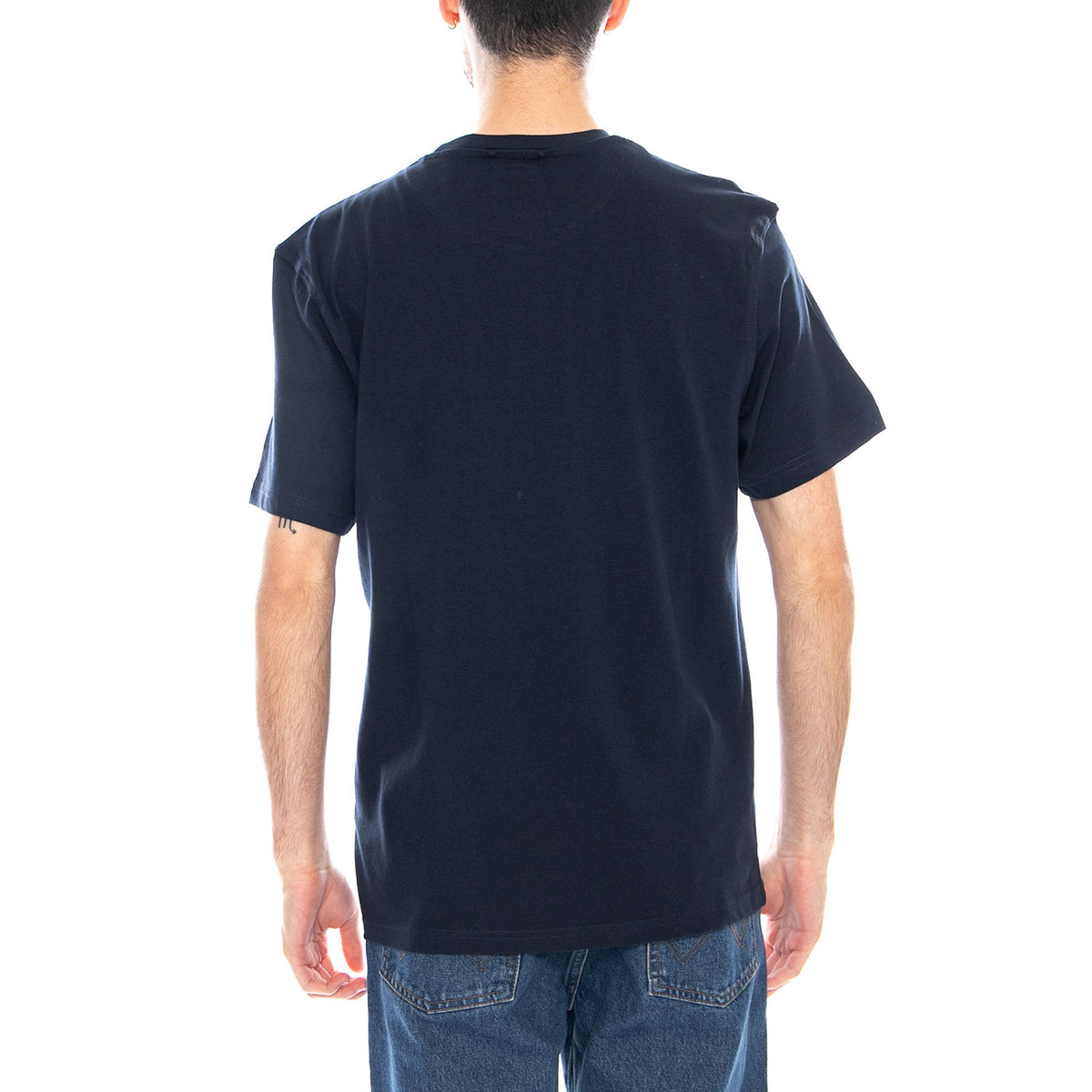 Penfield Printed Chest Pocket Navy Blazer - Maglietta Girocollo Uomo Blu PFD0161-203 . PENFIELD 